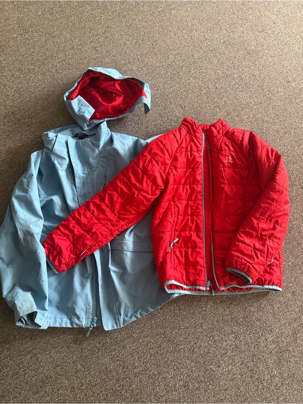 L.L. Bean Kids size 10/12 2 jackets in one or separate !